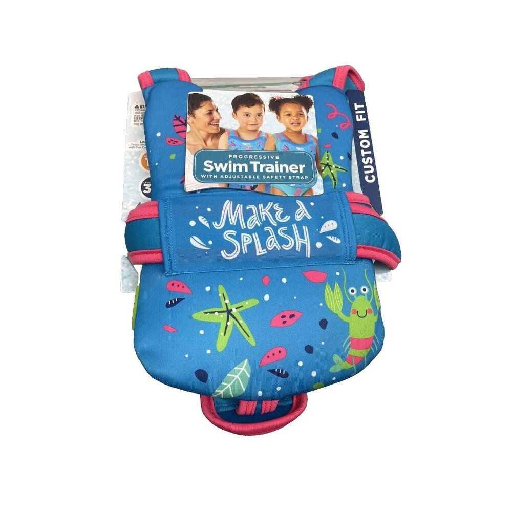 Swim School Progressive Swim Trainer Level 3 Safety Vest Ages 3-5 Max 38 lbs
